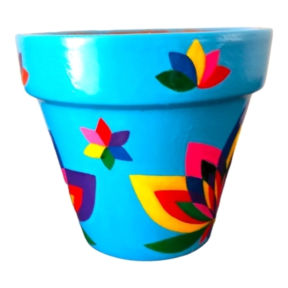 🎨Made to order🖌 Hand Painted Little Terracotta Pot handmade Planter Vase - Picture 5 of 16
